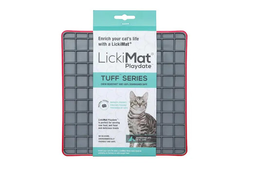LickiMat – Cat Playdate Tuff Series - Red
