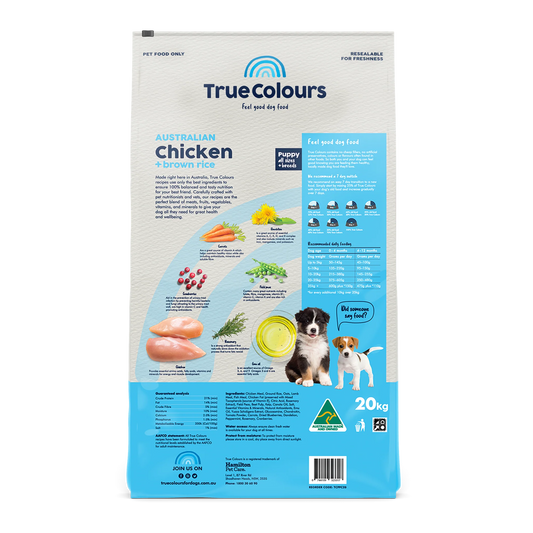 True Colours – Puppy – Australian Chicken + Brown Rice