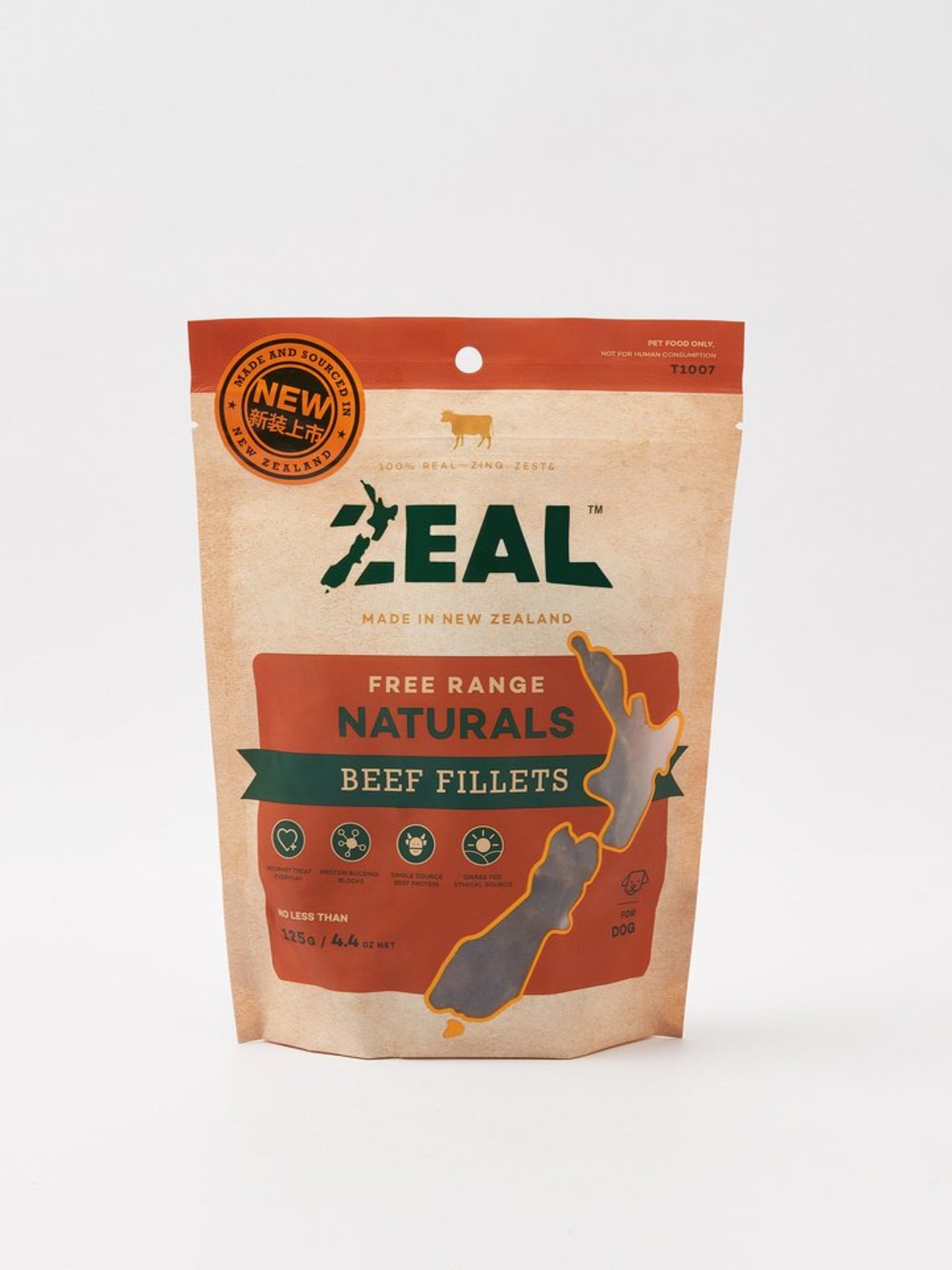 Zeal – Free Range Naturals – Beef Fillets 125g