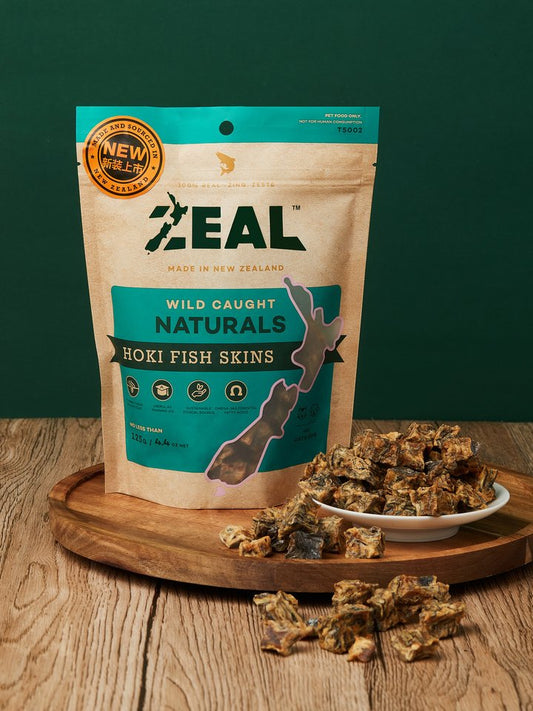 Zeal – Wild Caught Naturals – Hoki Fish Skins 125g