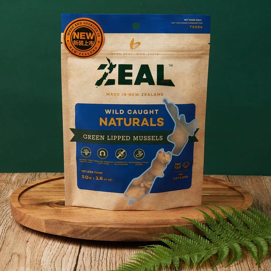 Zeal – Wild Caught Naturals – Green Lipped Mussels 50g
