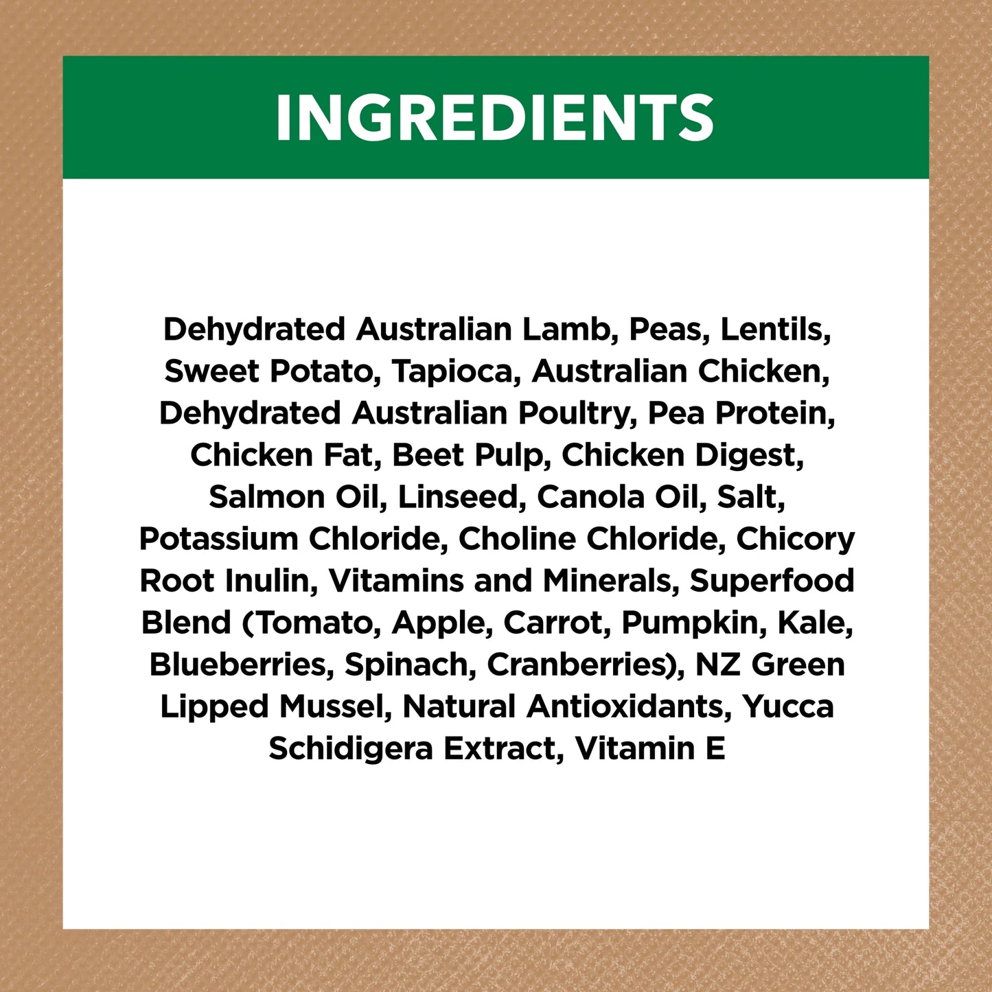 Ivory Coat – Adult Dog – GRAIN FREE – Large Breed – Lamb