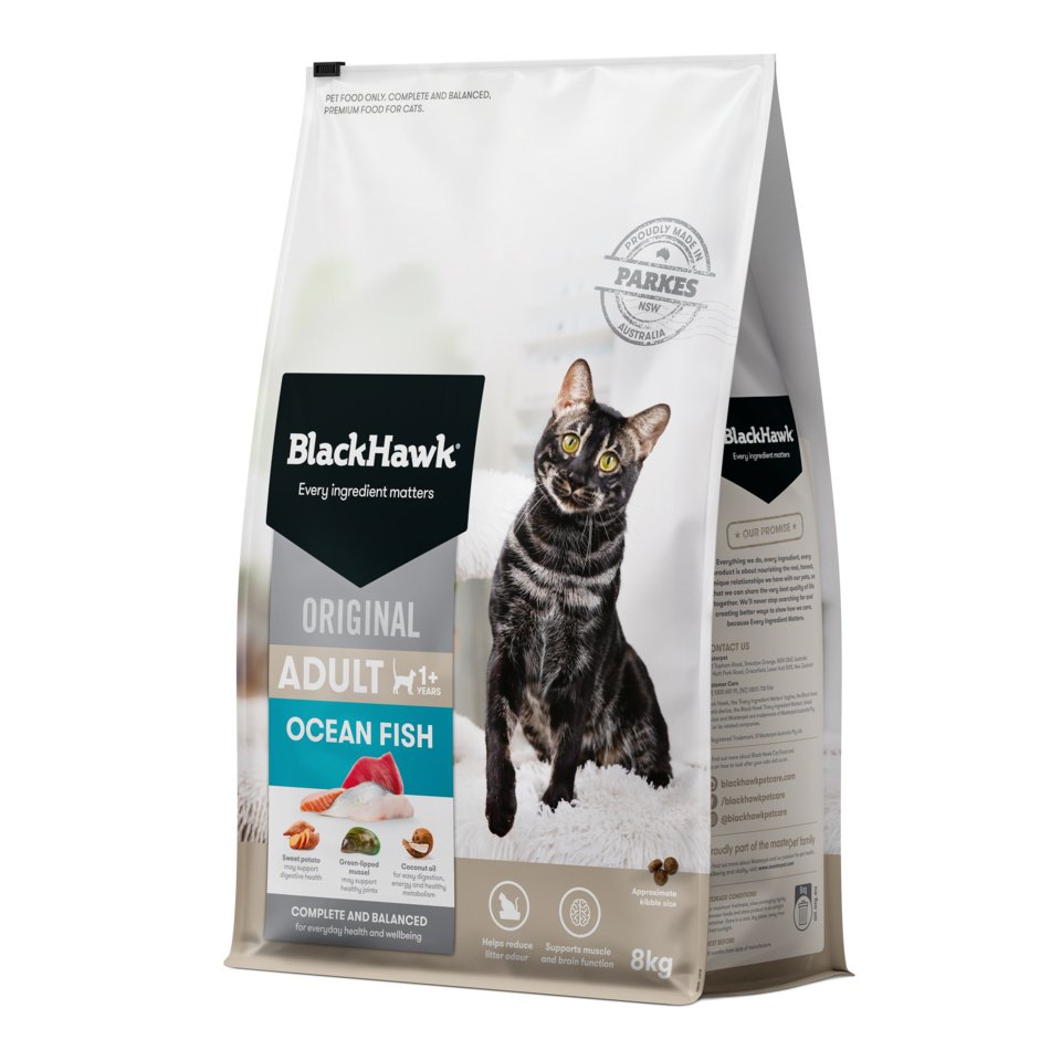Black Hawk Adult Cat Dry Food – Ocean Fish