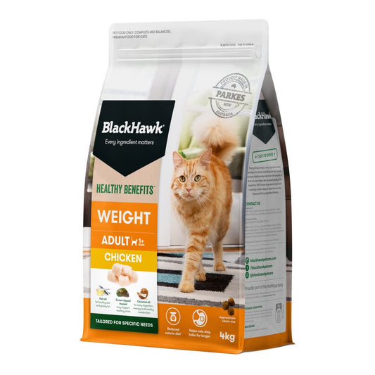 Black Hawk Adult Cat Dry Food Healthy Benefits Weight Management - Chicken