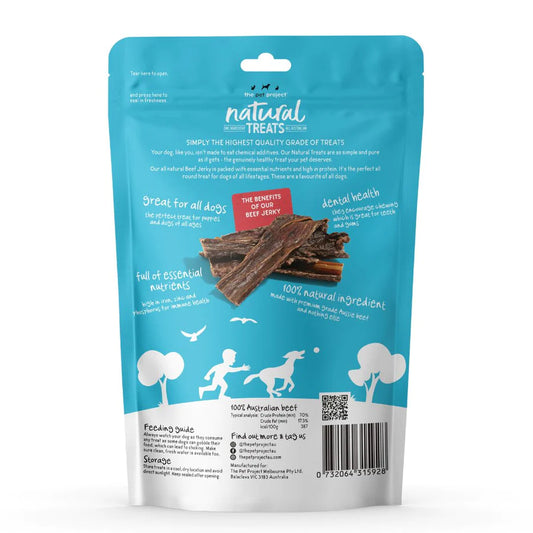 The Pet Project – Natural Treats – Beef Jerky 100g