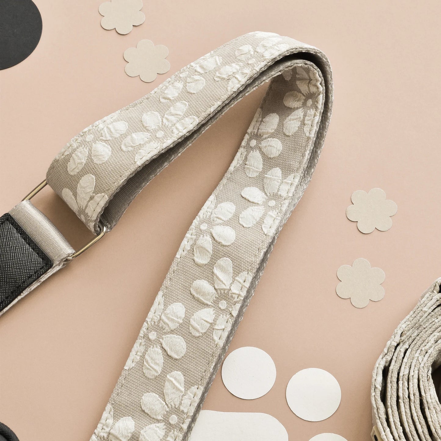 Cocopup London – LUXE Walking Bag Strap – Mocha Flower