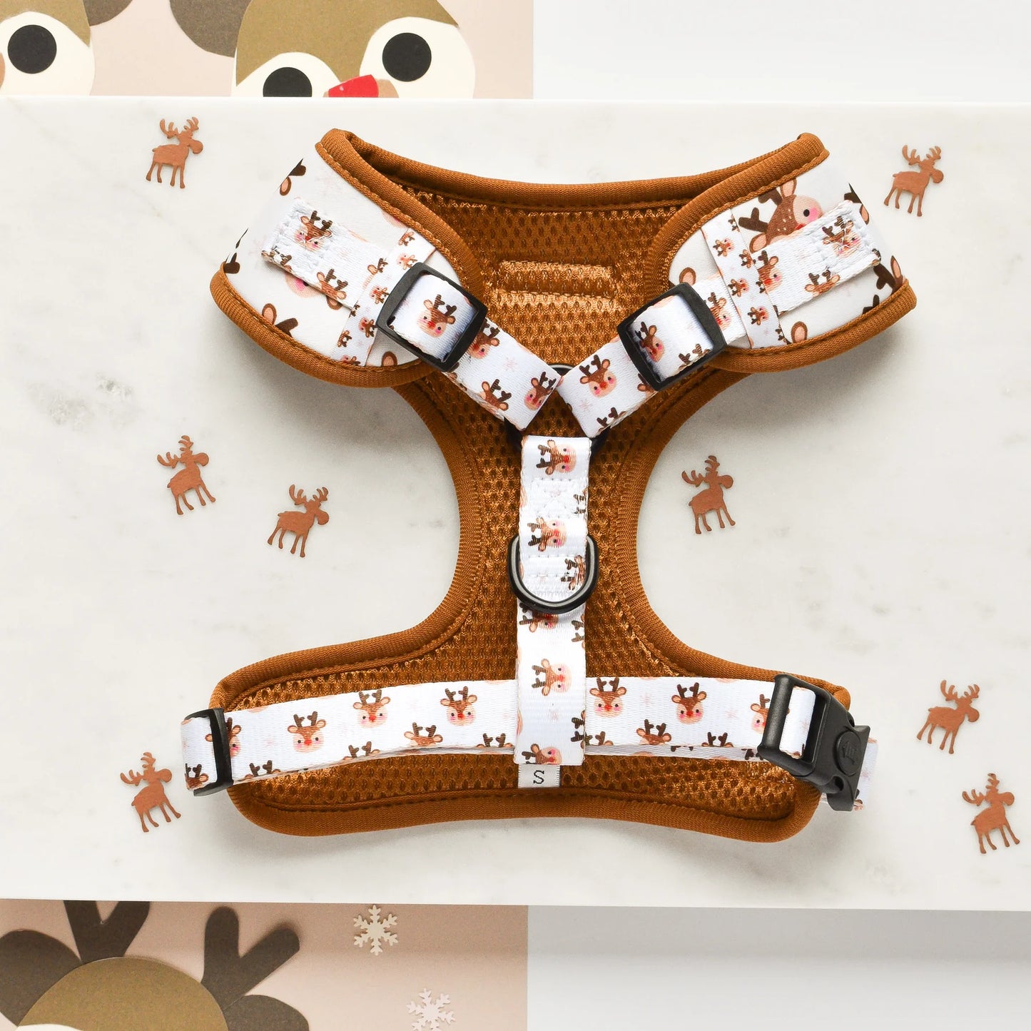 Cocopup London – Adjustable Neck Harness – Ralphie Reindeer