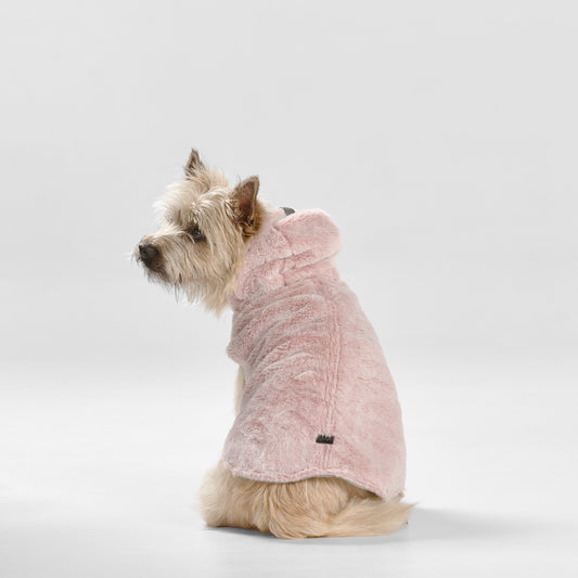 Snooza Wear – Faux Fur Hooded Coat – Pink