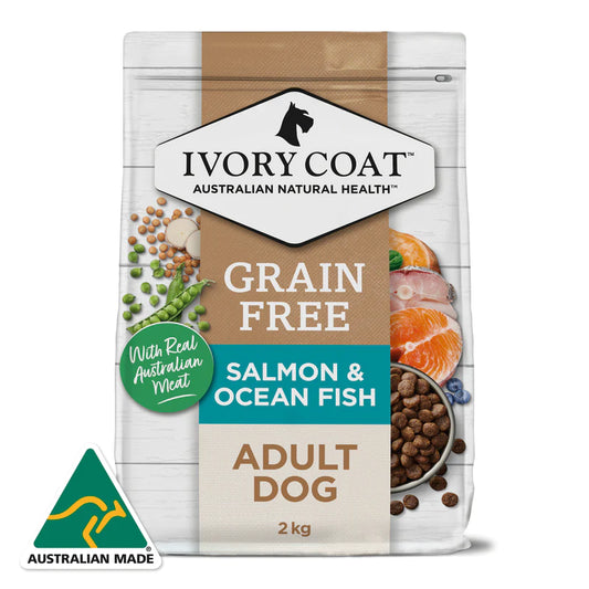 Ivory Coat – Adult Dog – GRAIN FREE – Salmon & Ocean Fish