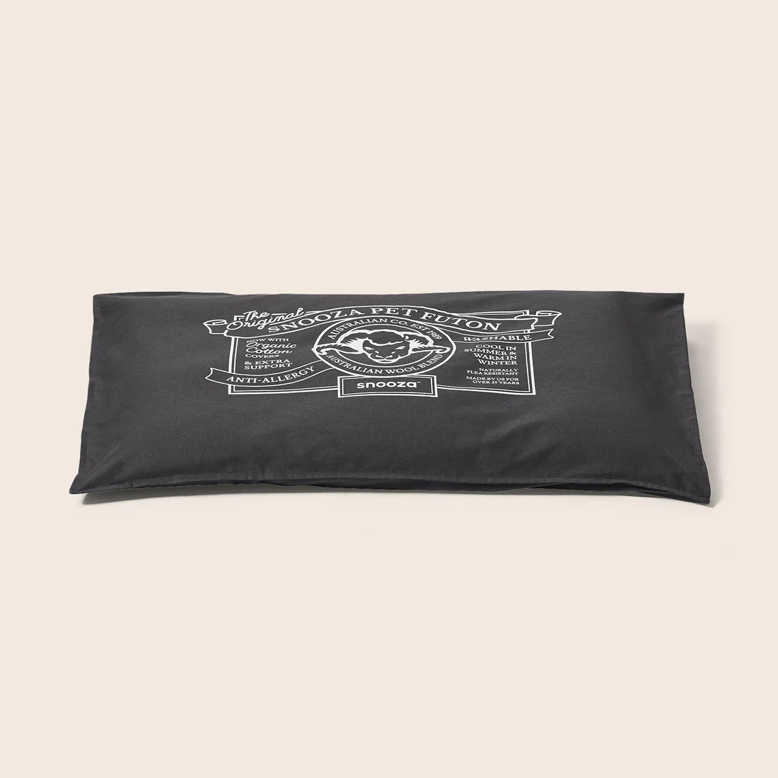 Snooza – Organic Pet Futon – Charcoal