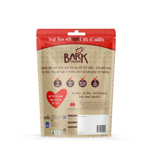 Bark & Beyond – Beef Cubes - 300g