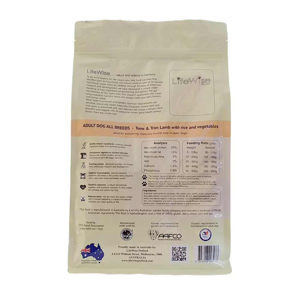 LifeWise – Adult Dog – Tone & Trim Lamb