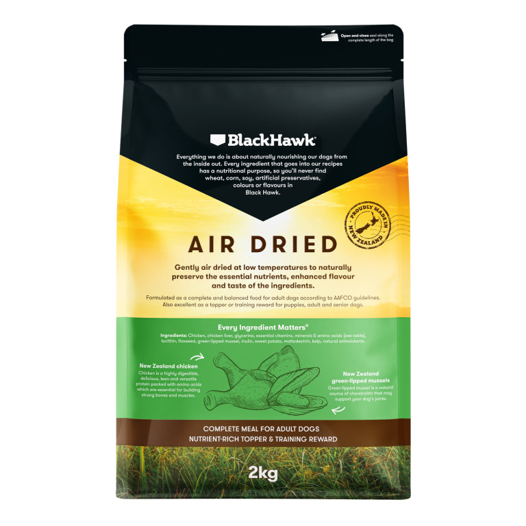 Black Hawk – Adult Dog – Air Dried Chicken