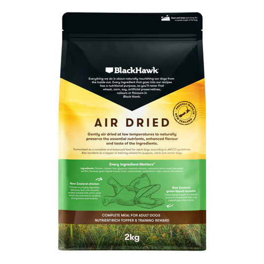 Black Hawk – Adult Dog – Air Dried Chicken