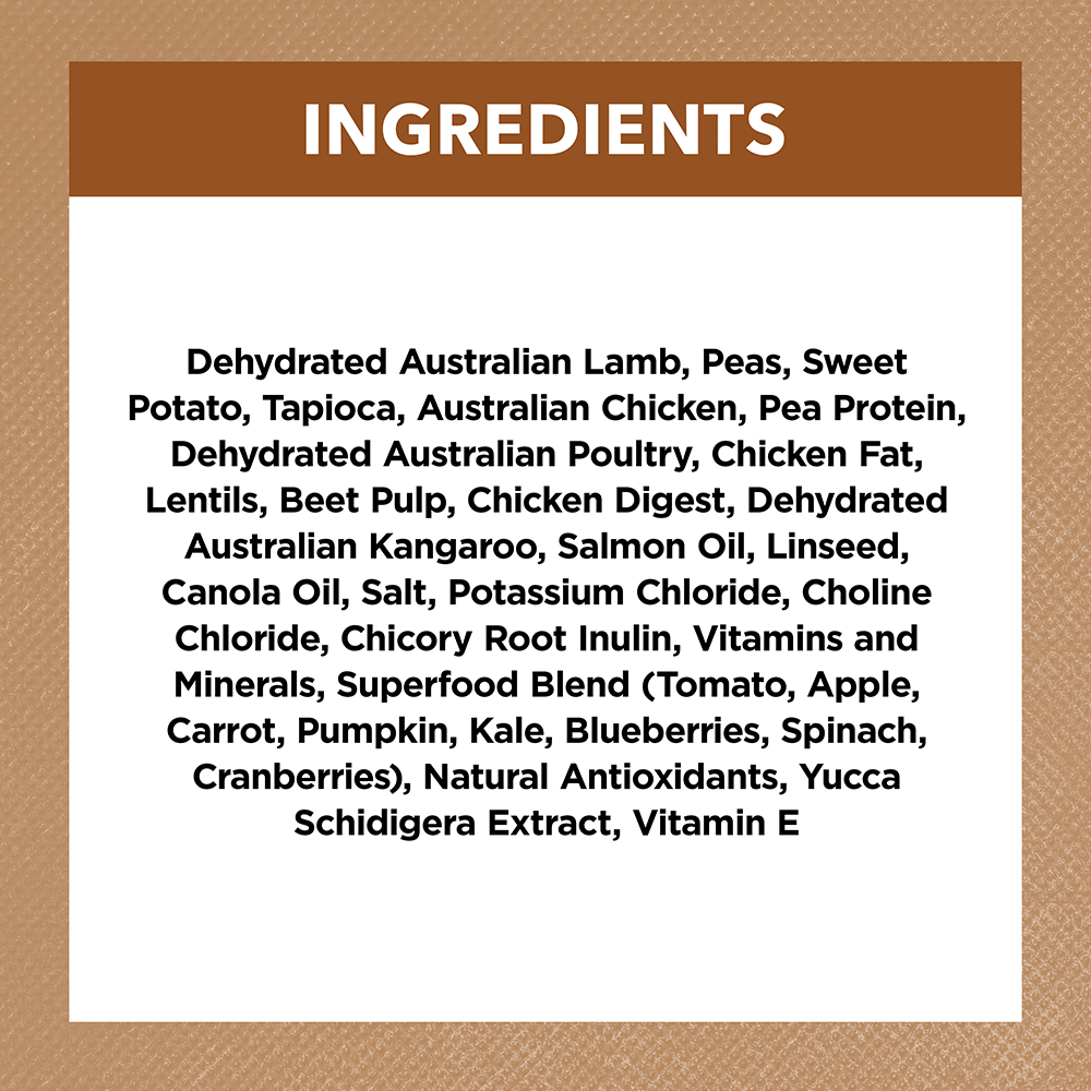 Ivory Coat – Adult Dog – GRAIN FREE – Lamb & Kangaroo