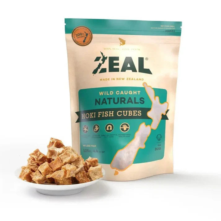 Zeal – Free Range Naturals – Hoki Fish Cubes 85g