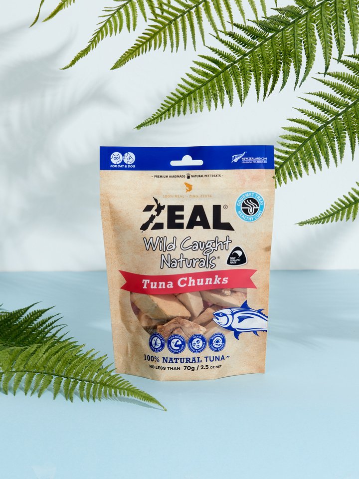 Zeal NZ Caught Naturals – Tuna Chunks 70g