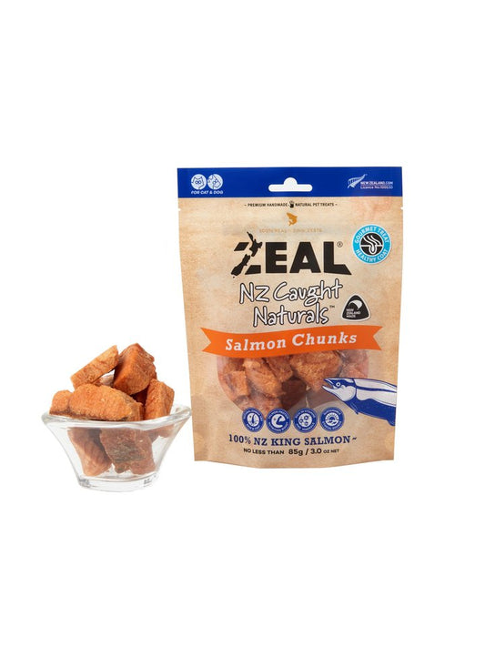 Zeal NZ Caught Naturals – Salmon Chunks 85g