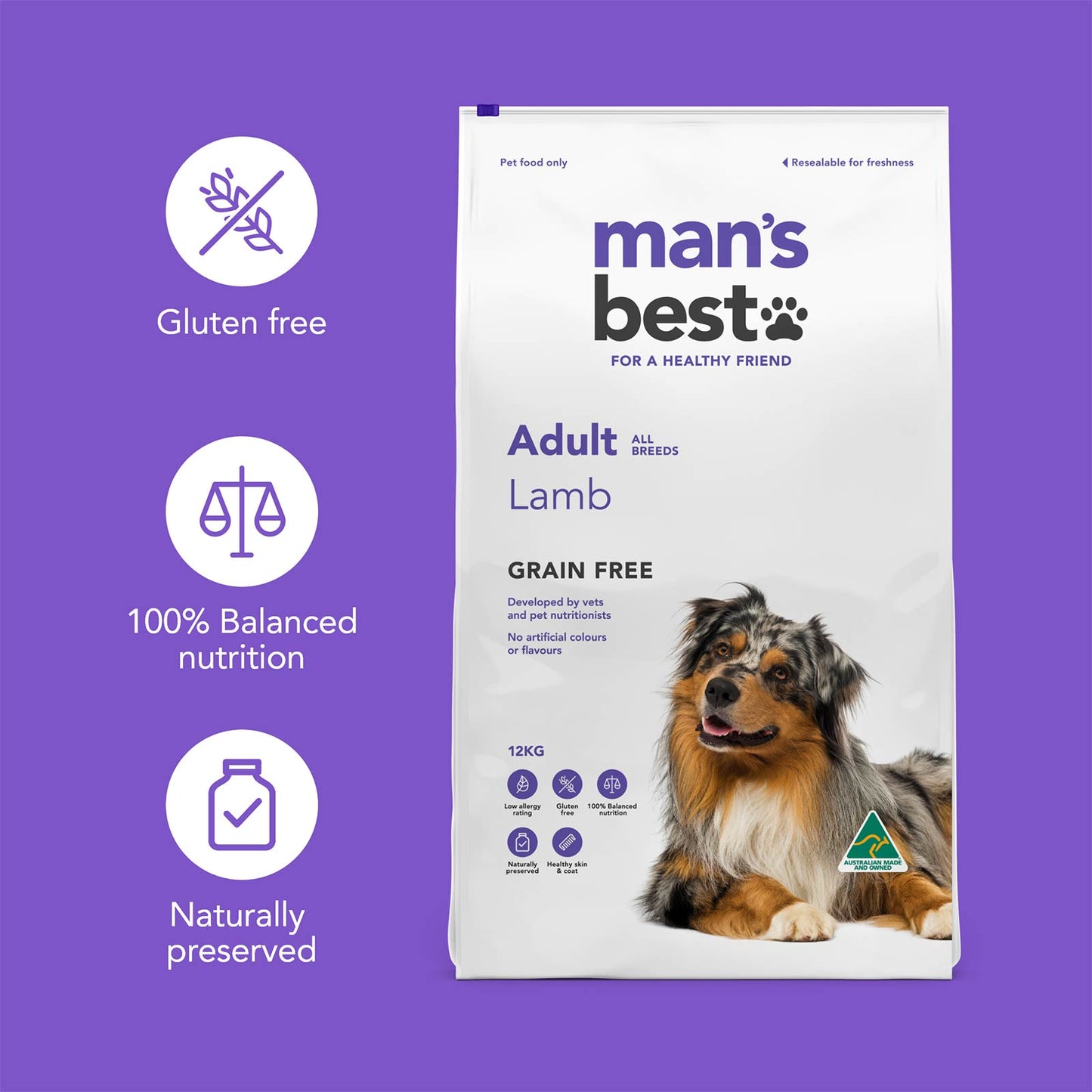Man’s Best – Adult Dog – GRAIN FREE – Ocean Fish with Sardines (Copy)