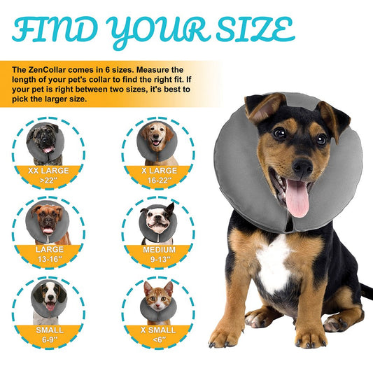 Collar to protects pets’ wounds while allowing them to eat, sleep, and play comfortably.
