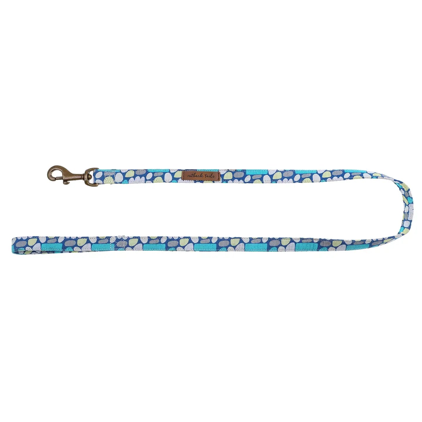 Vegan Canvas Dog Lead - Puli Puli Blue