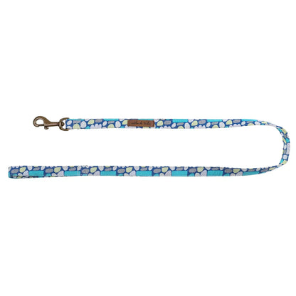 Vegan Canvas Dog Lead - Puli Puli Blue