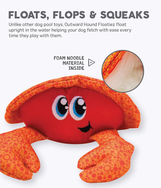 Outward Hound Floatiez – Crab | Water-Friendly Dog Toy
