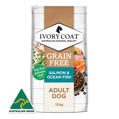 Ivory Coat – Adult Dog – GRAIN FREE – Salmon & Ocean Fish