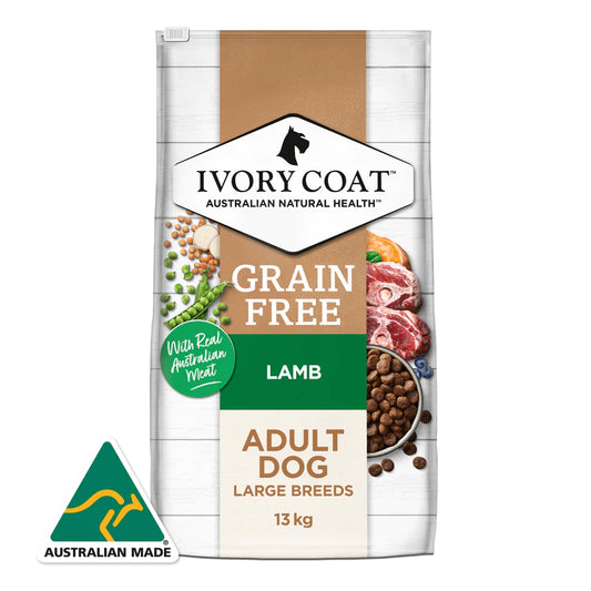 Ivory Coat – Adult Dog – GRAIN FREE – Large Breed – Lamb