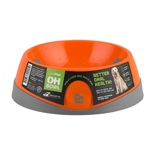 LickiMat – Dog OH Bowl – Orange