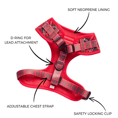 Cocopup London – Adjustable Neck Harness – Tartan