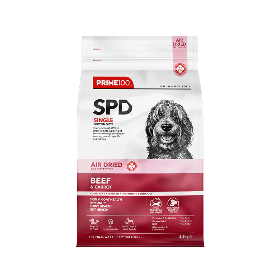 Prime100 – SPD Air Dried – Beef & Carrot