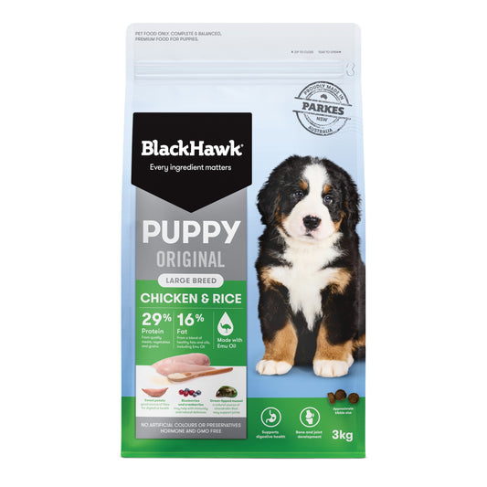 Black Hawk – Puppy – Large Breed – Chicken & Rice