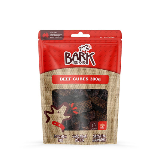 Bark & Beyond – Beef Cubes - 300g