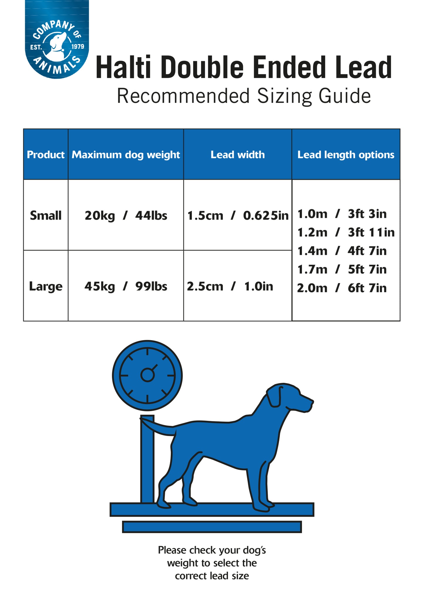 Company of Animals Dog Halti with Double Ended Lead