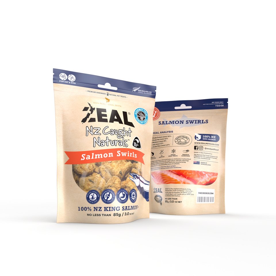 Zeal – NZ Caught Naturals – Salmon Swirls 85g