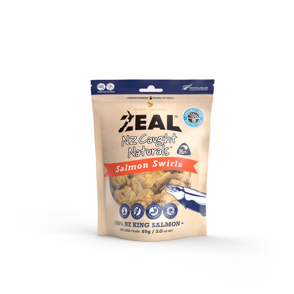 Zeal – NZ Caught Naturals – Salmon Swirls 85g