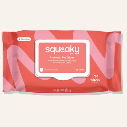 Squeaky Probiotic Pet Wipes – Sensitive