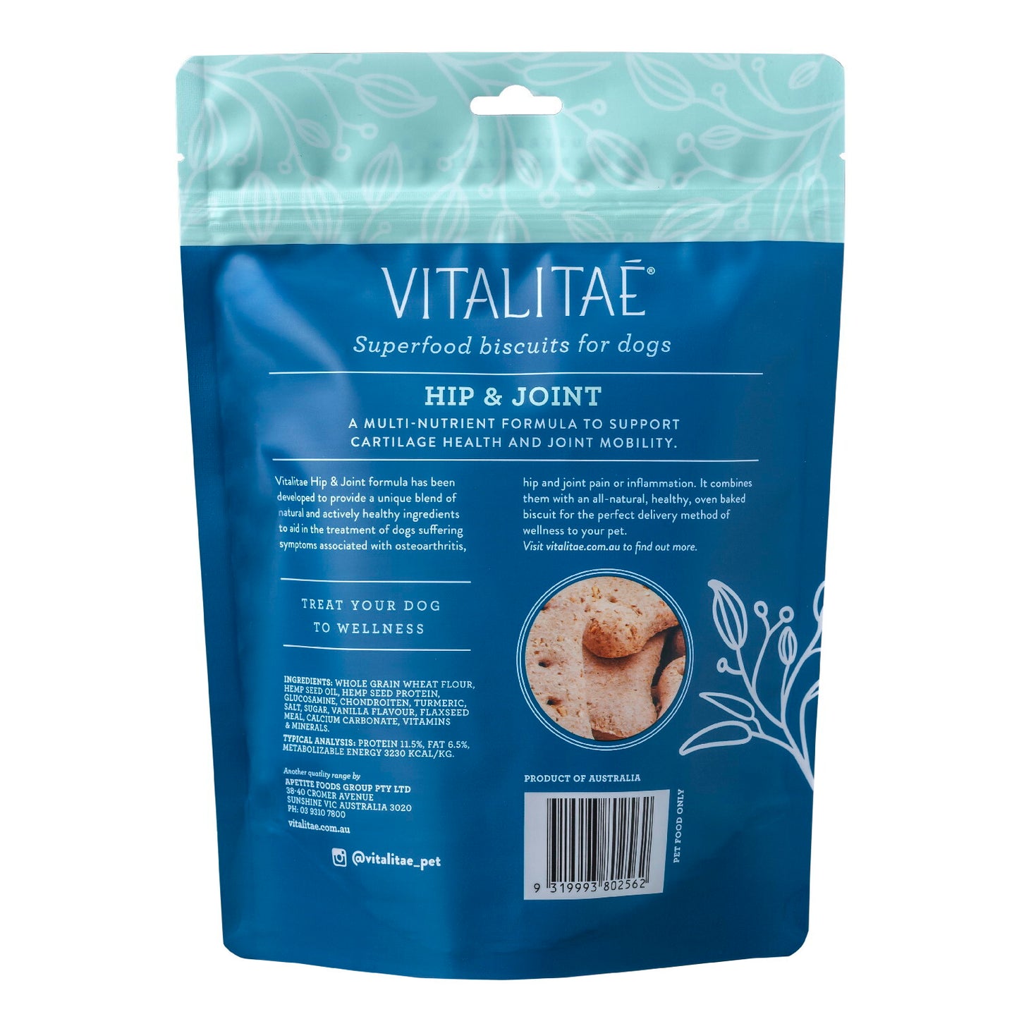 Vitalitae – Superfood Biscuits for Dogs – Hip & Joint 350g