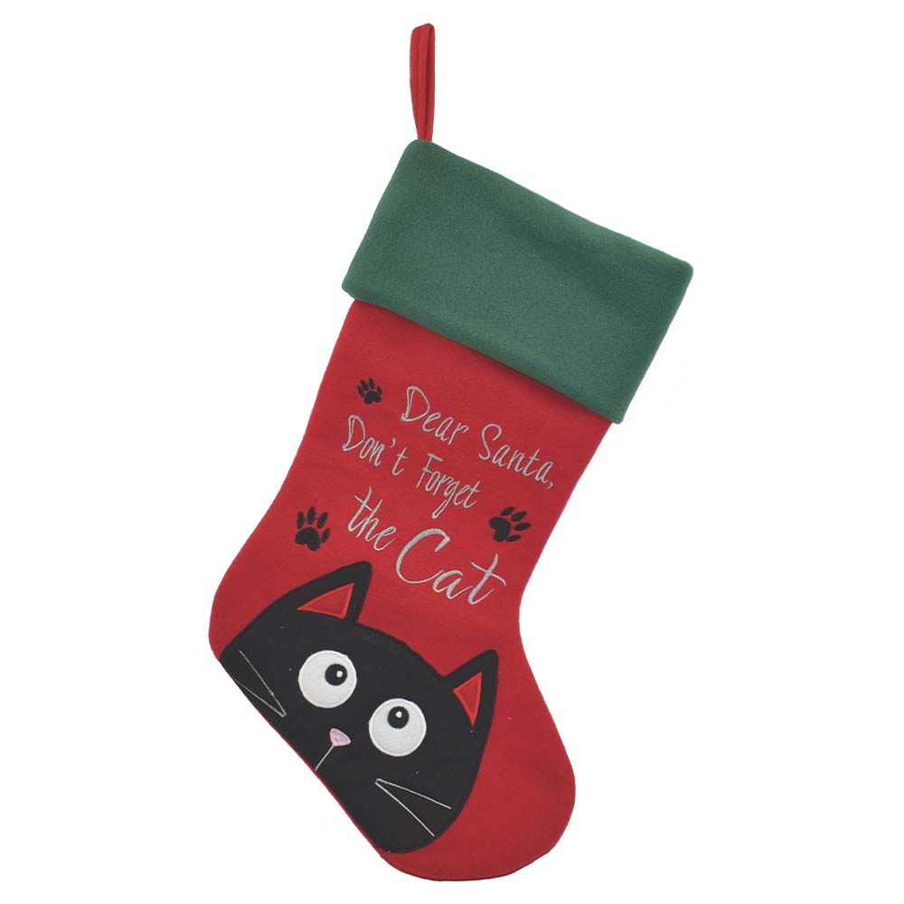 Christmas stocking festive gift for cat