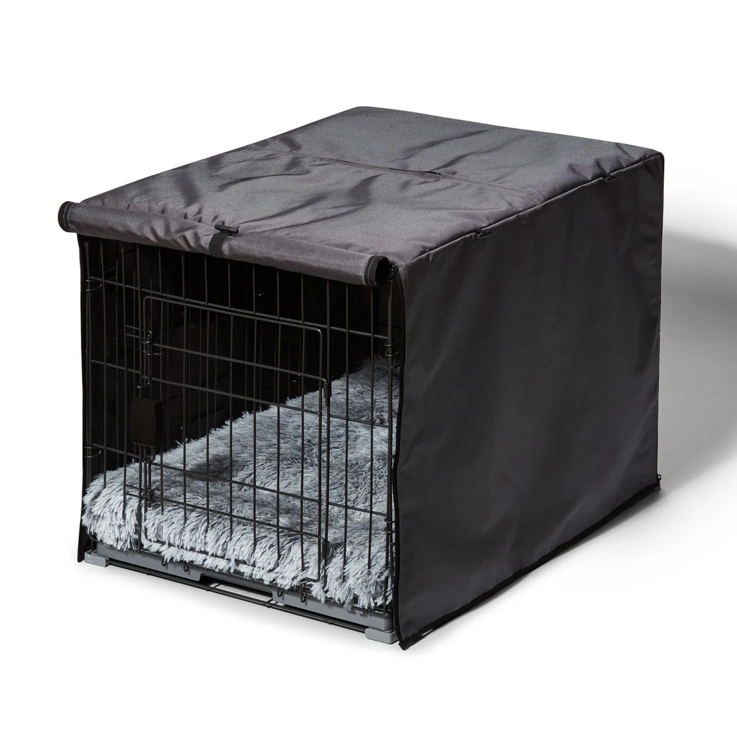 Snooza – Dog – 2 in 1 – Convertible Crate Cover – Grey