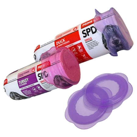 Stretchy cover for dog pet food roll or canned food