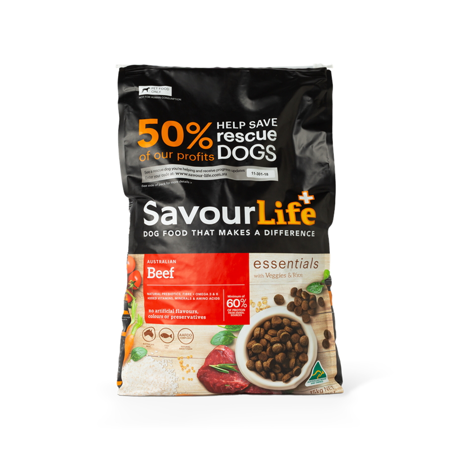 SavourLife Essentials Adult Dog Food – Australian Beef