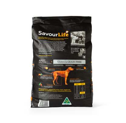 SavourLife GRAIN FREE Adult Dog Food for Large Breeds – Australian Ocean Fish & Salmon