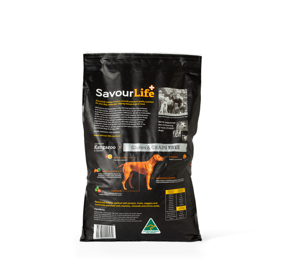 SavourLife GRAIN FREE Adult Dog Food – Australian Kangaroo & Chicken
