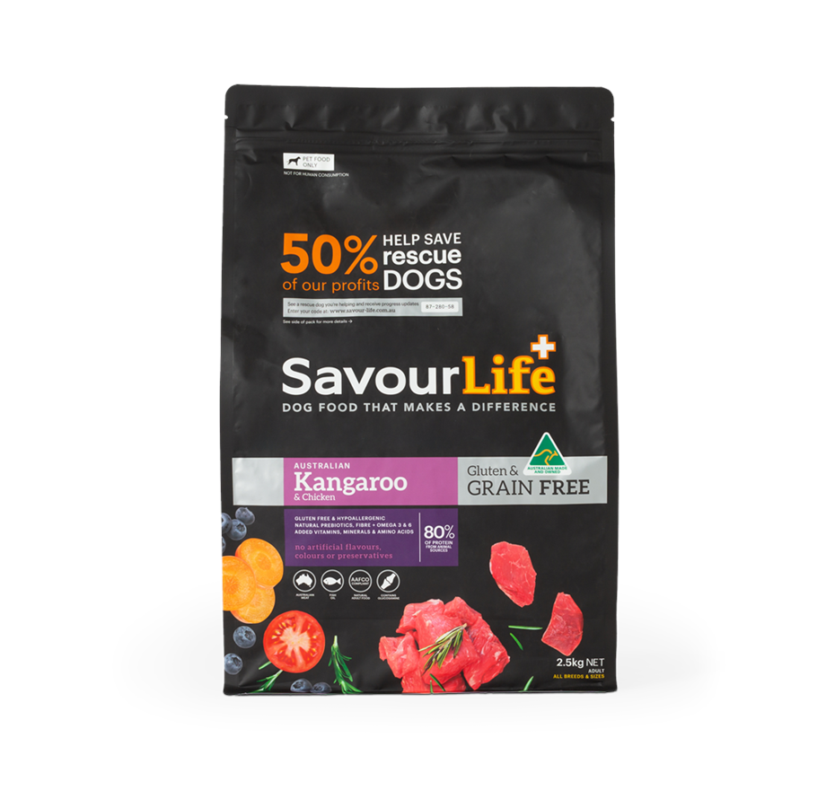SavourLife GRAIN FREE Adult Dog Food – Australian Kangaroo & Chicken