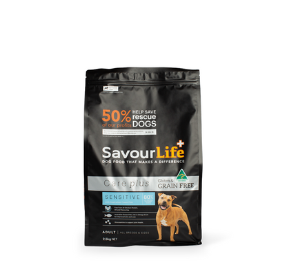 SavourLife Adult Dog Food GRAIN FREE Care Plus – Sensitive with Australian Ocean Fish