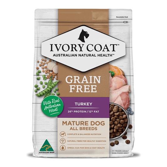 Ivory Coat – Mature Dog – GRAIN FREE – Turkey