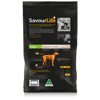SavourLife – Adult Dog – Essentials – Australian Lamb
