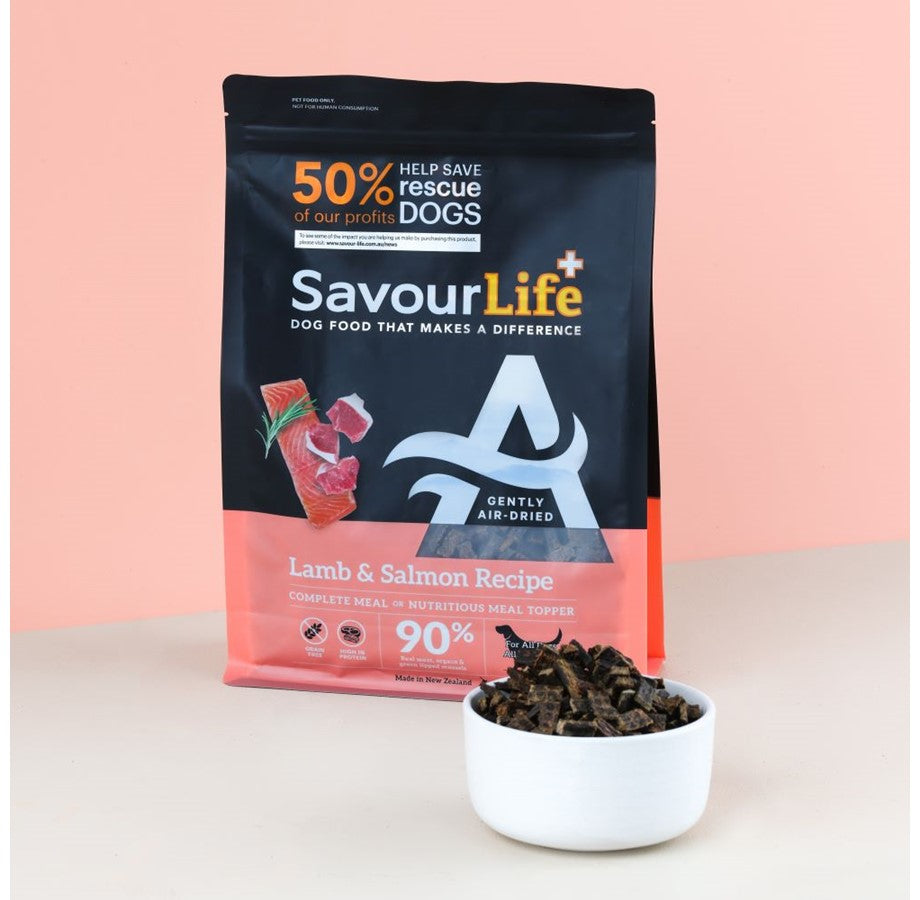 SavourLife – Adult Dog – Air Dried Lamb & Salmon Recipe 1kg